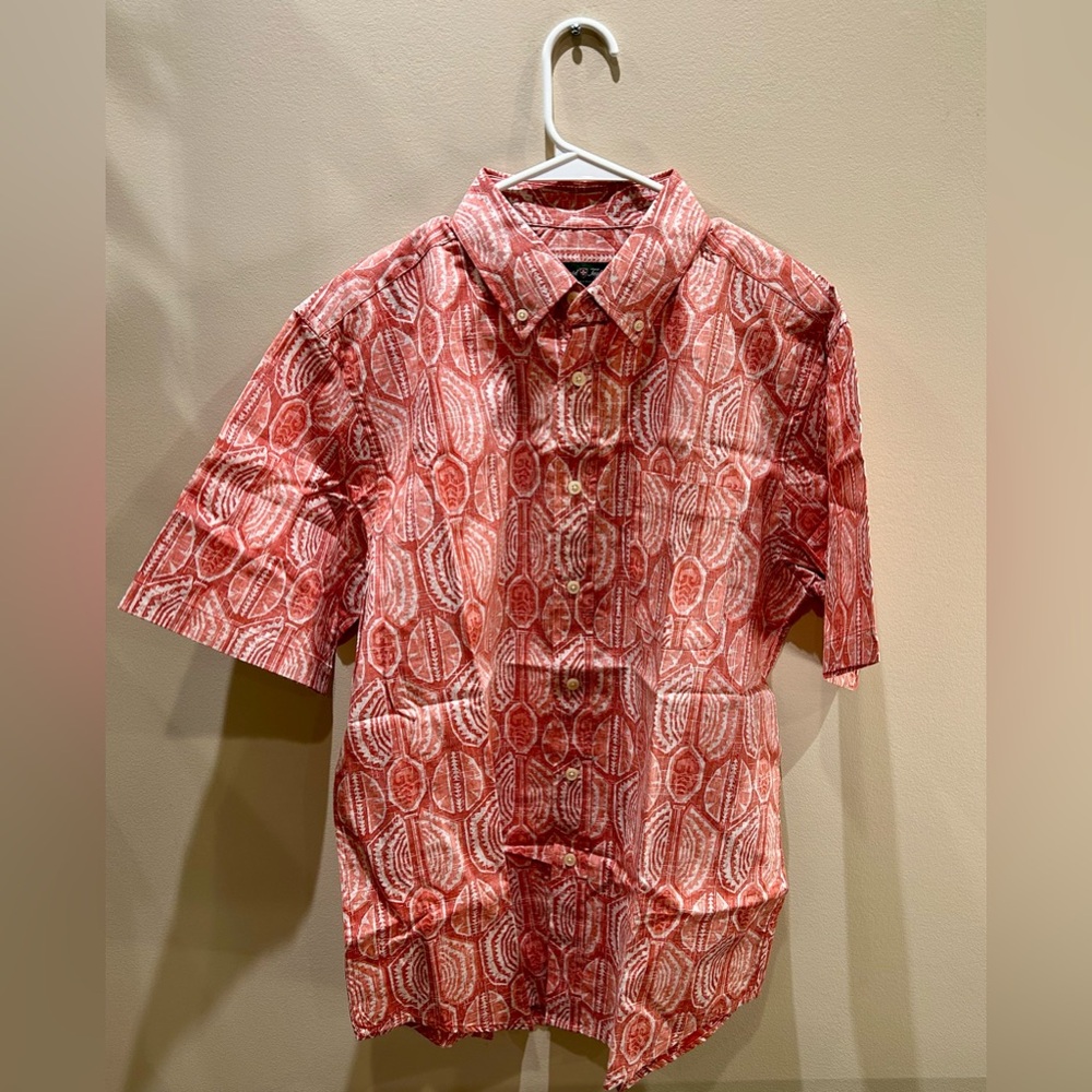 David Taylor Short Sleeve Vacation Shirt Men,Medium, 100% Cotton